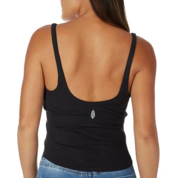FP Movement by Free People  Active Ribbed Crop Top Tank Black XS 🆕NWT! - Picture 4 of 8